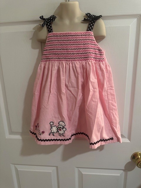 Rare Editions Size 6 Girls Pink Smocked Dress