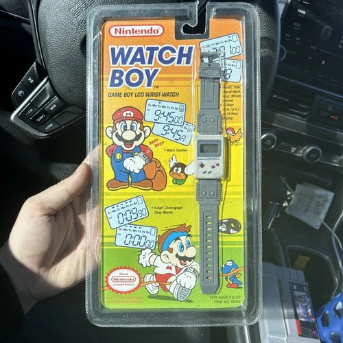 New Nintendo Watchboy Game Boy LCD Wrist Watch Prima Merchandising Vintage 1993
