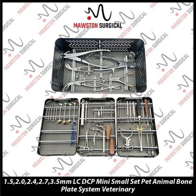 1.5/2.0/2.4/2.7/3.5mm LC-DCP Mini Small Set Animal Bone Plate System Instrument
