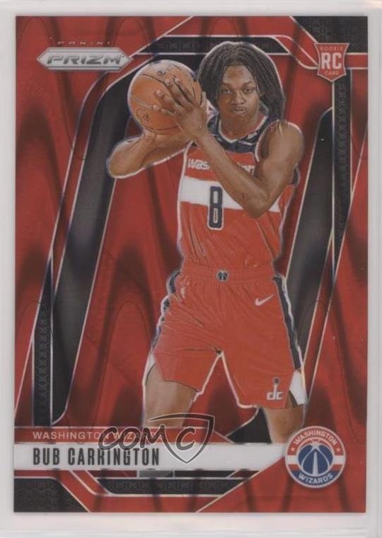 2024-25 Panini Prizm Red Seismic Prizm 149/299 Bub Carrington #244 9v7