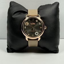 Coach Greyson 14502797 Accessori Quadrante Grigio Cinturino Pelle Beige Orologio Donna