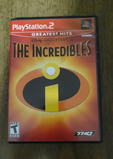 THQ Disney Pixar The Incredibles Greatest Hits (Sony PS2) Case Disc Manual T