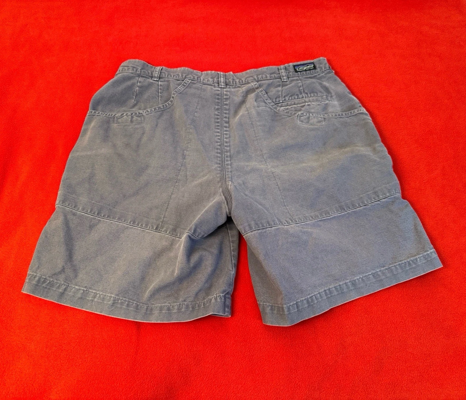 Vintage Patagonia Stand Up Shorts Men Size 36 Purple Faded Canvas Pockets Hiking