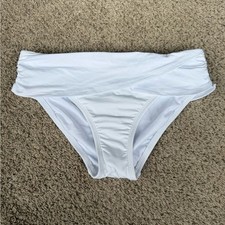 Women's White Swim Bottom