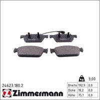 Zimmermann 24623.180.2 Bremsbelagsatz FüR Vw Transporter Multivan 7HM 7HN 7HF