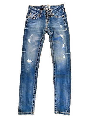 Miss Me M Series Size 23 Buckle Jeans Boot Cut Women s  Inseam 28 Skiny X002SR