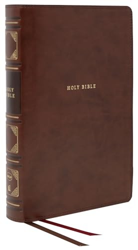 NKJV, Reference Bible, Classic Verse-by-Verse, Center-Column, Leathersoft, Brown, Red Letter, Comfort Print, Hardback, - Image 4