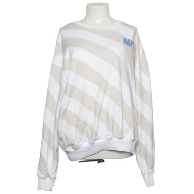 Sweatshirt, Größe: L, Weiß/Beige, Streifen, Damen #VlF
