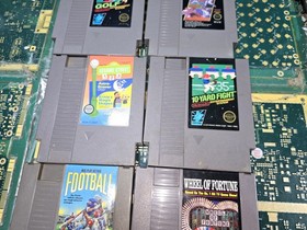 NES Golf & 5 Exact Type Other Games-Intact-Stickers-Marks-Untested-READ ALL