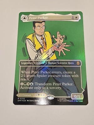 Peter Parker (0232) (Borderless) Marvel's Spider-Man Foil- READ DESCRIPTION 
