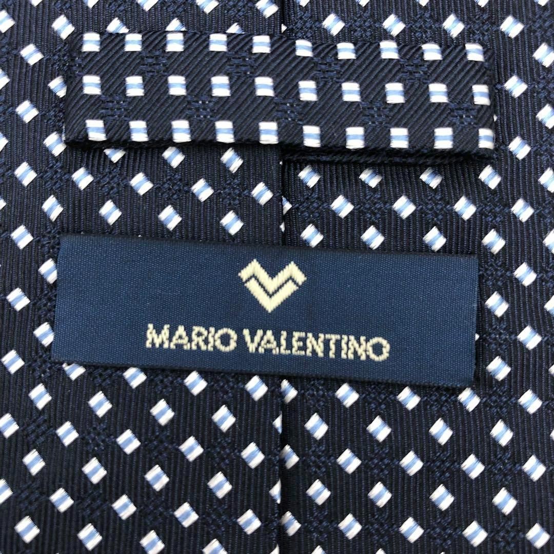 Mario Valentino Navy Dot Pattern Tie Used thumbnail 4
