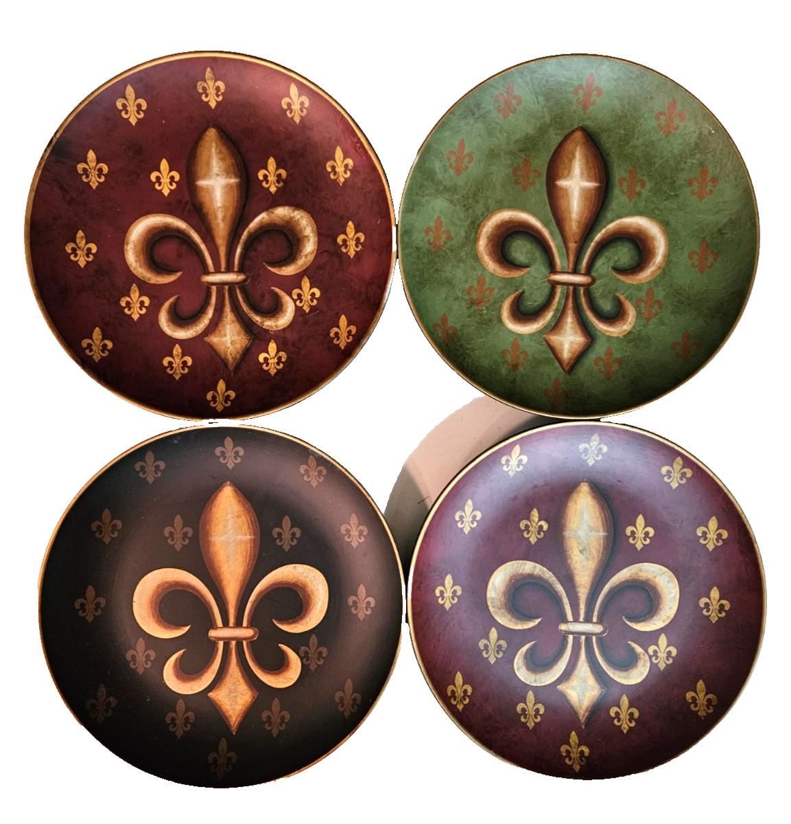 ヴィンテージ　プレート4枚セット 4 VINTAGE PLATES - Nice Condition Decorative Plates from an Estate