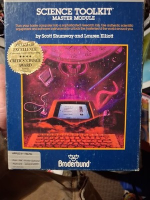 Broderbund Science Toolkit Master Module Apple II Plus/IIe/IIc 5.25 Floppy Disc