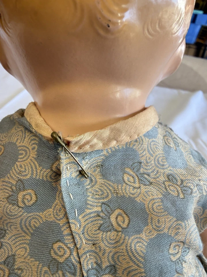 Vintage Effanbee Composition Baby Doll 1930s “All Talk” Sleep Eyes 20” USA - Image 4 of 4