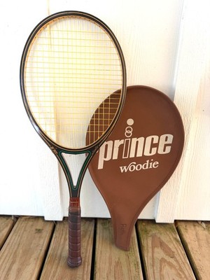 Vintage 1980 Prince Woodie Tennis Racquet 4-3/8 Grip Graphite Ash