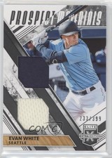 2019 Elite Extra Edition Dual Prospect Materials Black 233/399 Evan White s3g