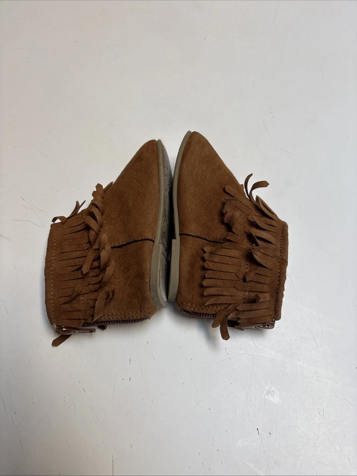 Garanimals Pocahontas Botas Cremallera Marrón Mocasines Infantes Niñas 4 Festival Foto 3 de 4