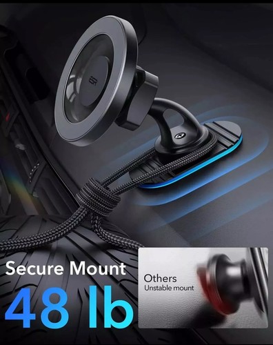 ESR for Magsafe Magnetic Car Mount (Halolock), Air Vent/Dashboard Phone Holder - Picture 7 of 9