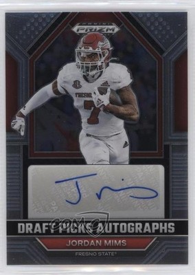 2023 Panini Prizm Draft Picks Draft Picks Jordan Mims #DPA-JOM Auto 0i1b