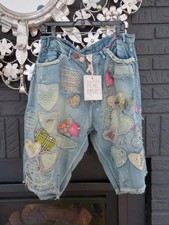 NEW Magnolia Pearl I Heart You Miner Shorts Indigo Washed