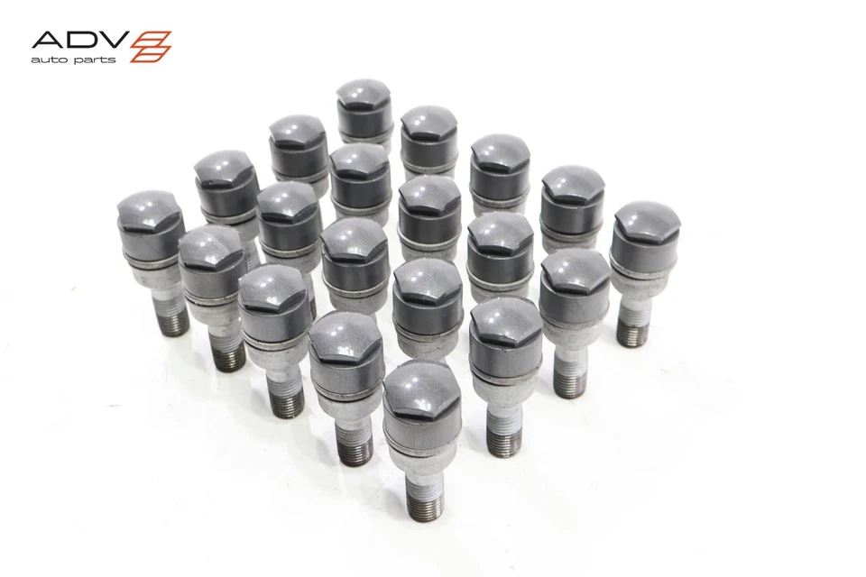 2018 - 2025 AUDI Q5 SQ5 WHEEL RIM LUG NUT BOLT BOLTS W/ COVER CAP OEM -SET- - Image 3 of 4
