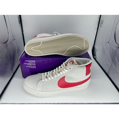 Nike SB Zoom Blazer Mid Summit White University Red 864349 109 Men's Size 10.5