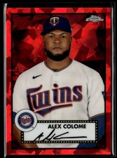 2021 Topps Chrome Platinum #445 Alex Colome Red Atomic Refractor #/100