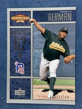 2002 Upper Deck Ballpark Icons Franklin German Athletics 62/1750 Jsy #