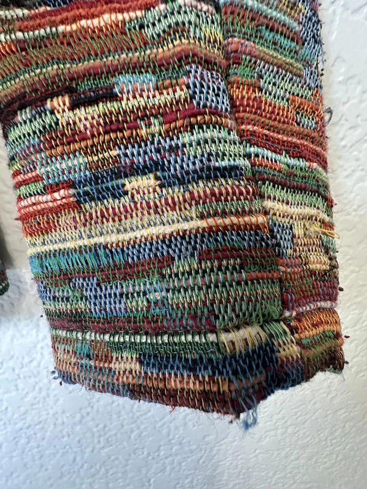 Chaqueta Mujer Talla S Multicolor Bordada Floral Botón Frontal Cottagecore Otoño Foto 3 de 4