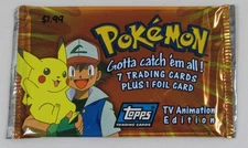 1999 Topps Pokemon Sealed Pack TV Animation Edition 