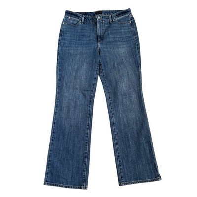 Talbots Jeans Womens Size 10p PETITE Barely Boot Blue Denim Classic Casual