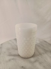 Beautiful Vintage Hobnail Milk Glass Cup Juic...