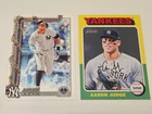 Aaron Judge lot cards (2) 2024 Topps Heritage #112 & '25 Holiday H161