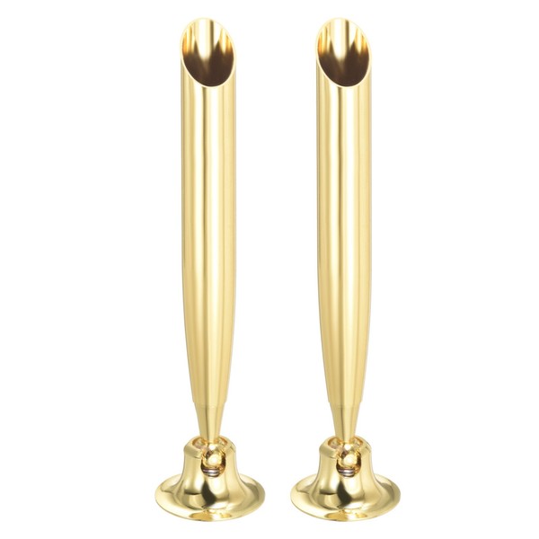 FüR 2Er-Set Schreibtischstifthalter, Metall-KugelschreiberstäNder Goldfarben-image