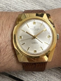 Breitling Wecker Alarm 1125 Handaufzug Herrenuhr Vintage 36 mm Sammler Stück