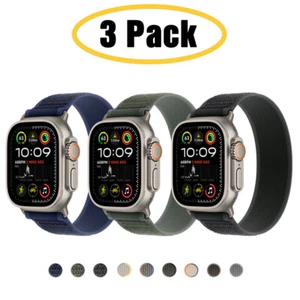 3 PACK Trail Loop Sport Band for Apple Watch 11 10 9 8 7 44/45/46/49mm Ultra 3 2