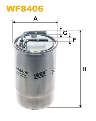 WIX FUEL FILTER METAL TYPE PIPES THREAD - WF8406 - Picture 3 of 9