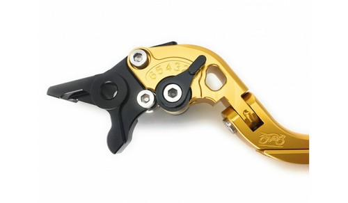 Par de Manetas Abatibles AVDB Oro TRIUMPH THRUXTON 1200 R 1200R DE01 2016-2022 - Imagen 8 de 9