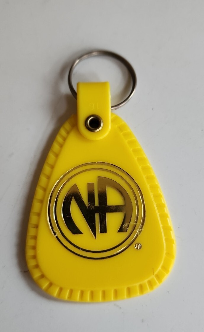 Vintage NA Narcotics Anonymous Clean & Serene 9 Nine Months Plastic Key ...