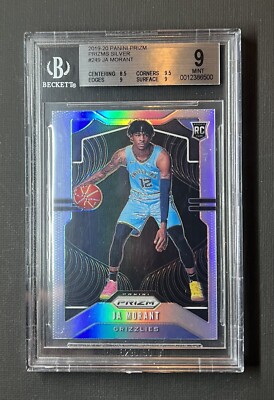 🔥 2019-20 JA MORANT PANINI SILVER PRIZM ROOKIE CARD RC BGS 9 SUB