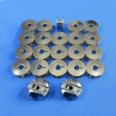 2 Bobbin Case 9076 12mm + 20 BOBBINS for PFAFF 130 230 800 1211 1222