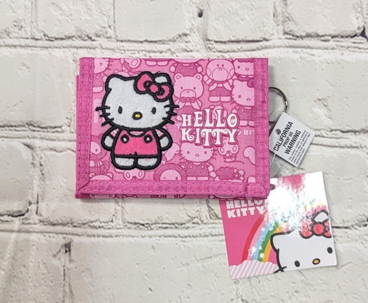 Hello Kitty Pink Trifold Wallet 2010 Sanrio RARE | eBay