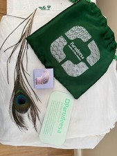 Vegan Deodorant PARUDEESA Soap Antibacterial Probiotic 15g Gift Bag & Feather