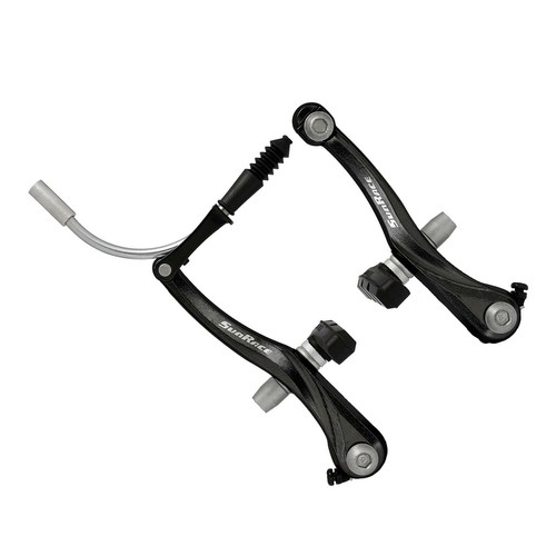 SunRace Brake Set Rear V Brake Cables Levers Fittings MTB Mountain Bike Black - Picture 3 of 7