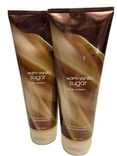 2 BATH BODY WORKS SIGNATURE COLLECTION WARM VANILLA SUGAR BODY CREAM 8oz