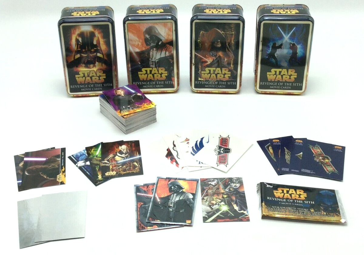 Topps Star Wars REVENGE OF THE SITH Card & 4 Tin Lot | eBay
