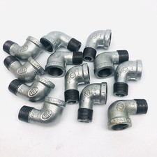 LOT 12 TSP MALLEABLE1/2" GALVANIZED 90 DEGREE STREET ELBOW