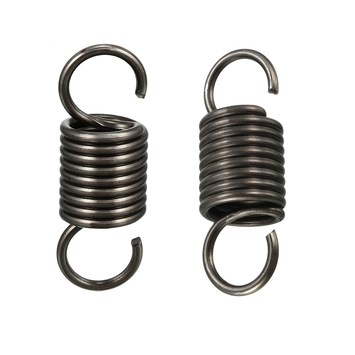 2 Stück Federstahl Einzelhakenfedern - Ofenfedern 2,5mm Draht 22mm Außendurchmesser 130mm