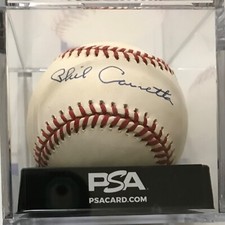 MLB Phil Cavarritta 1945 NL MVP 4x All Star Signed NL Baseball PSA DNA COA