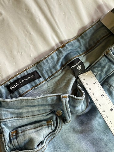True Religion Billie Damenjeans 27 mittelhoher Bund gerade Schrittlänge 28 Zoll helle Waschung - Bild 8 von 8